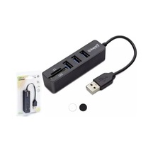 Hadron Hdx7009 Usb Hub Combo 3-usb + Sd + Tf Siyah