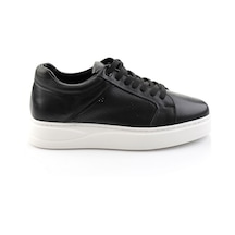 Bambi Siyah Hakiki Deri Erkek Sneaker E01593027203 Siyah