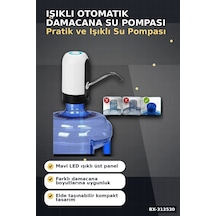 Şarjlı 304 Paslanmaz Çelik Damacana Su Pompası - Usb Şarjlı Otomatik Sebil, Mutfak İçin Bx-313530 Diğer