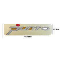 Punto Kırmızı Krom Bagaj Yazısı 3a 3d 3abs