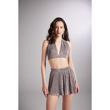 Holly Lolly Beli Lastikli Bağlamalı Comfy Büstiyer Vizon VİZON