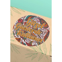 Desenli Güzel Günlerde Kullanın Sticker 3x3cm St2169 Çok Renkli