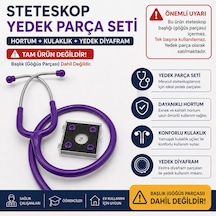 Steteskop Yedek Hortum Seti Göğüs Parçası Hariç I Hortum + Kulaklık Başlık Hariç
