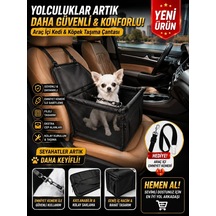 Kedi Ve Köpek Taşıma Çantası Araç İçi Kedi Köpek Taşıma Puseti Evcil Hayvan Taşıma Koltuğu Oto Koltuğu Seyahat Çantası Araç Emniyet Kemeri