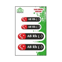 Kan Grubu Iıı Ab Rh - Siyah Dörtlü Damla Etiket Standart 25043194