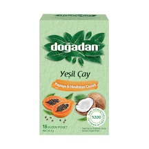 Doğadan Yeşil Çay Papaya & Hindistan Cevizli 18'li 23,4 G - 8 Adet Tarı