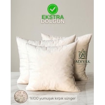 4'lü Set Kırlent Içi Yastık Vip Kalite - %100 Yumuşak Kırpıntı Sünger Ekstra Dolgun Kırlent Içi 50 x 50