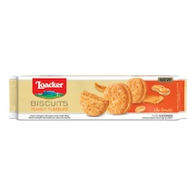 Loacker Biscuits Peanut Pleasure Bisküvi 80 G - 5 Adet Tarı