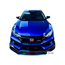 Kit Garaj Honda Civic Fc5 2016-2021 Typer 3 Parça Piano Black Ön Lip Plastik Boyalı