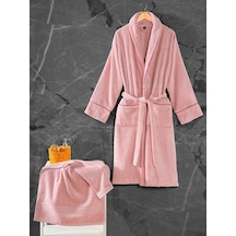 Cotton Box Exclusive Single Bornoz Seti Pudra M/L Pudra