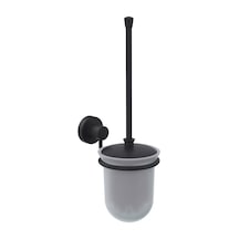 Line Bathroom Master Tuvalet Fırçalık 128635 Mat Siyah Buzlu Cam Siyah