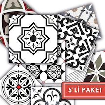 Kendinden Yapışkanlı Modern Solo Desenli Pvc Karo 20x20 Cm 5 Li Paket