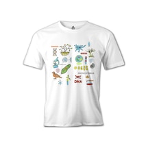 Biyoloji - Dna Beyaz Erkek Tshirt