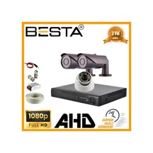 2mp 1080p 2 Dış 1 İç Mekan Kameralı Ahd Güvenlik Seti