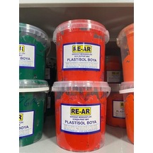 Re-Ar Plastisol Kırmızı Serigrafi Tekstil Baskı Boyası 1 Kg