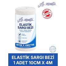 Elastik Sargı Bezi 10cm X 4m Gerildiğinde Tek Paketli, Vücuda Uyumlu Esnek Medikal Gazlı Bez