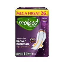 Molped Süper Night Hijyenik Ped Süper Gece 26 Adet Mega Fırsat Pk