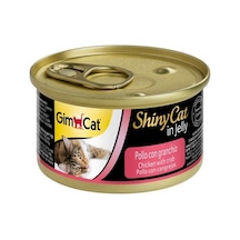 Gimcat Shinycat Tavuklu ve Yengeçli Jelly Konserve Yetişkin Kedi Maması 70 G