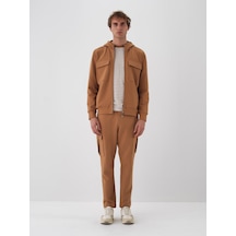 Xint Camel Pamuk Dokulu Regular Fit Sweatmont 350186