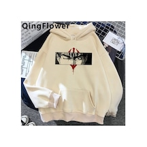 Tarzsokak Berserk Anime Grafik Hoodie Model 72 12255 Beyaz