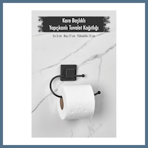 Buradabulabilirsin Yapışkanlı Kare Başlıklı Siyah Tuvalet Kağıtlığı Bbz