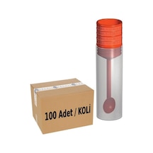 Aromel Kaşıklı Gaita Kabı | 100 Adet | Kaşıklı Numune Kabı