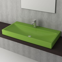 Bocchi 1079-022-0326 Scala Tezgah Üstü Lavabo 100 CM - Fıstık Yeş