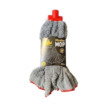 Miss Clean Mikrofiber Gri Yedek Jumbo Mop / Islak Mop / Paspas Ucu Başlığı - 1 Adet