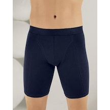Şahinler Erkek Likralı Uzun Boxer Renk Seçenekli E114 Lacivert