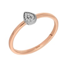 Sirius G Renk Pırlanta Damla Yüzük 0823R0144