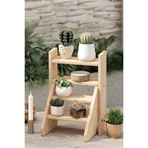 Furinno Ahşap Çok Amaçlı Mutfak Ve Balkon Düzenleyici Stand - 4 Katlı Modern Raf 30x40 Cm Diğer
