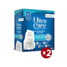 Ultra Care Series Hassas Kediler İçin Gümüş İyonlu Kedi Kumu 2 x 8 L
