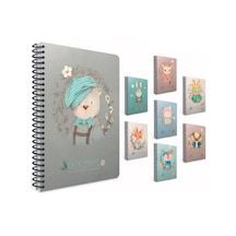 Gıpta Easy Notes Defter Spiralli Sert Kapak 17x24 120 Yaprak Kareli
