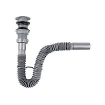 Lavabo Gideri Çap32Mm Stoplu Pop-Up Gri Körüklü - Donau 321-325 Gri