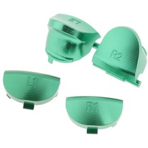 Suntek Sony PS4 Denetleyicileri İçin Alüminyum L1 R1 L2 R2 Tetik Düğmeleri Yeşil