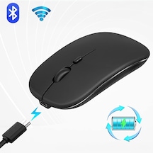 Hymark M235 Sessiz Tıklama Şarjlı Çift Modlu Bluetooth Kablosuz Mouse