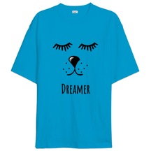 Dreamer Köpek Temalı Oversize Unisex Tişört