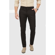 Deepsea Erkek Kahve Modern Fit Likralı Kumaş Pantolon Günlük & Ofis Kullanımı 2602020 Kahverengi