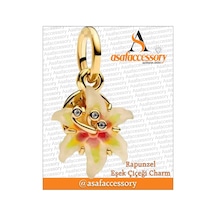 Rapunzel Esek Çiçeği Charm Asafaccessory Gümüş