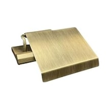 Octagon Kapaklı Tuvalet Kağıtlığı Antik 52x137x152 Mm Acı Kahve
