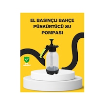 Köpük Püskürtücü 2 Litre Dayanıklı Manuel Basınçlı Yıkama Şişesi Siyah