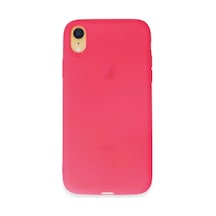 Apple iPhone Uyumlu-  Xr Kılıf First Silikon - Pembe Çok Renkli