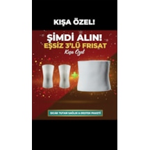 Xl Beden 3 Set Yün Korse Ve Yün Dizlik Isıtır Sıcak Tutar Bel ları, Fıtık Ve Soğuktan Korunma Için Unisex XL