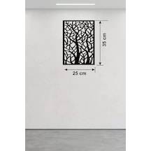 Büro Ev Ofis Dekoru İçin 25x35cm Ahşap Laser Kesim Soyut Ağaç Dalları Pano Duvar Süsü