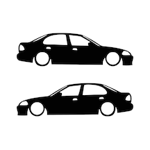 Honda Civic Sticker Civic Gölge Sticker Honda Oto Sticker
