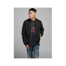 Jack & Jones Jack&jones 12165203 Jjerush Bomber Noos Black Erkek Ceket Siyah