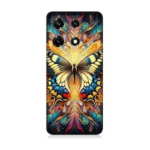 İnfinix Note 30 Pro Uyumlu Gizemli Desenli Kelebek Desenli Silikon Kılıf Çok Renkli