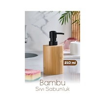 Vienev Bambu Yuvarlak Sıvı Sabunluk 210 Ml Çok Renkli