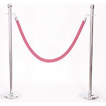 Protokol Köşesi Krom Bariyer - 75CM