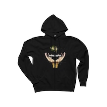 Imagine Dragons Smoke Mirrors Siyah Fermuarlı Kapşonlu Sweatshirt